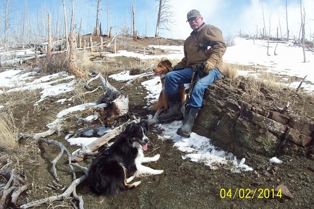 Horn Hunting Norm and Pups April 2014